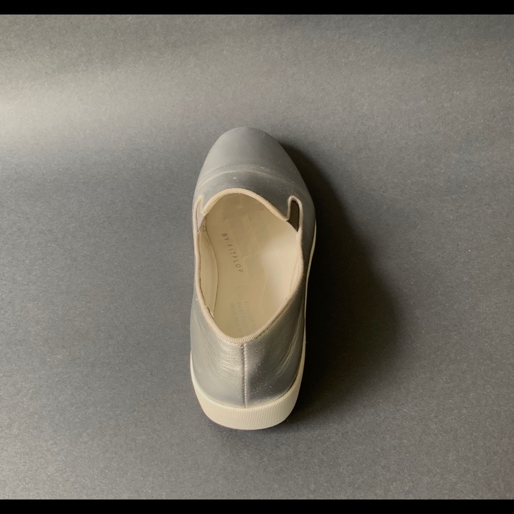Fit Flop Silver Skate Sneakers. Slip on with Supercomff soles. - Picture 8 of 12